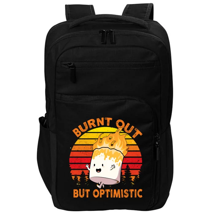 Burnt Out But Optimistic Retro Vintage Impact Tech Backpack