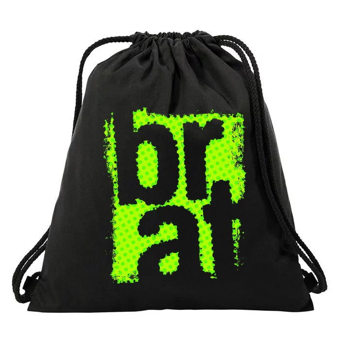 Brat Oversized Drawstring Bag