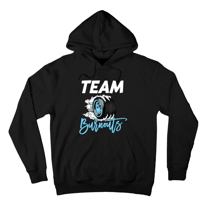 Burnouts Or Bows Team Boy Team Girl Gender Reveal Hoodie