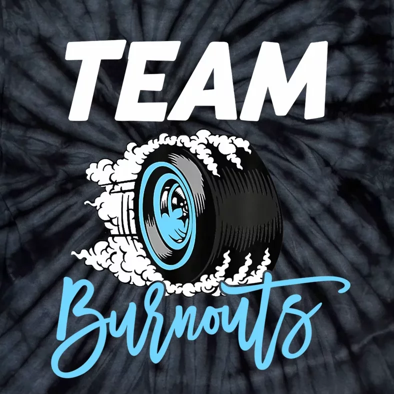 Burnouts Or Bows Team Boy Team Girl Gender Reveal Tie-Dye T-Shirt