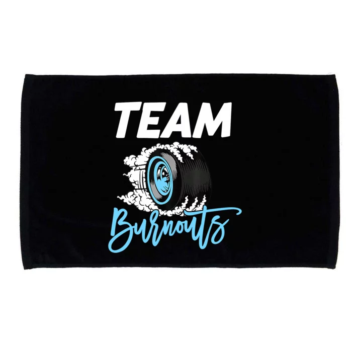 Burnouts Or Bows Team Boy Team Girl Gender Reveal Microfiber Hand Towel