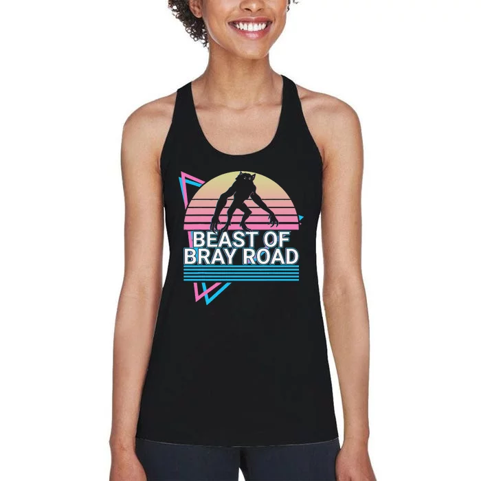 Beast Of Bray Road Cryptid Cryptozoology Women's Racerback Tank