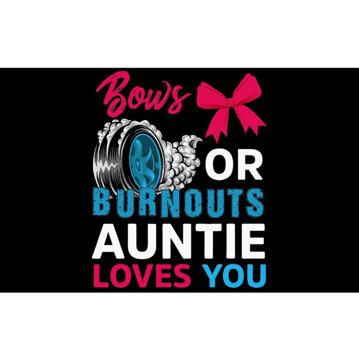 Burnouts Or Bows Auntie Loves You Gender Reveal Party Baby Bumper Sticker