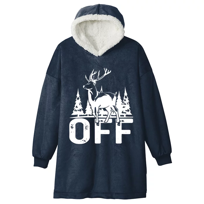 Buck Off Hooded Wearable Blanket