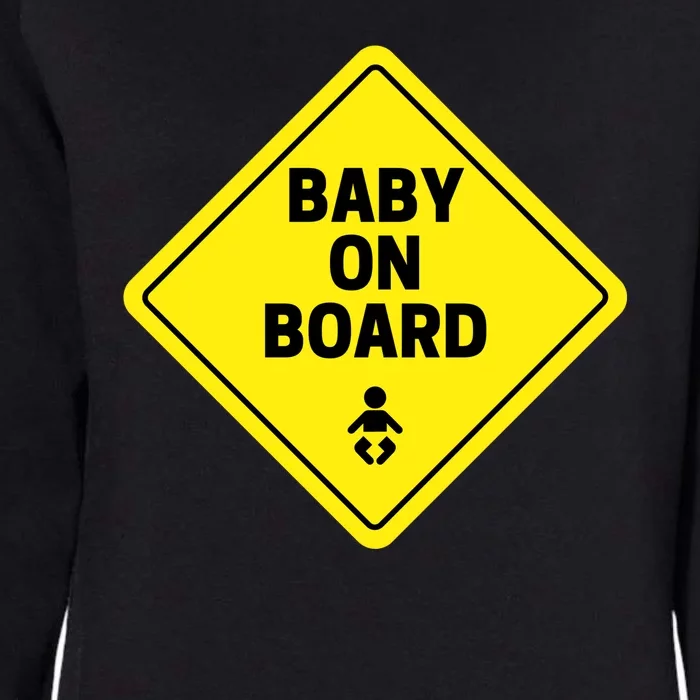 Baby On Board Womens California Wash Sweatshirt