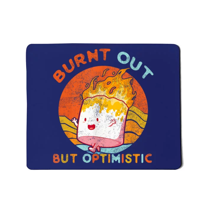 Burnt Out But Optimistic Retro Vintage Sunset Mousepad