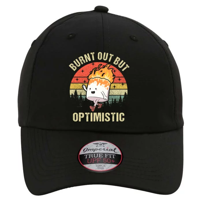 Burnt Out But Optimistic Funny Marshmallow For Camping Retro The Original Performance Cap