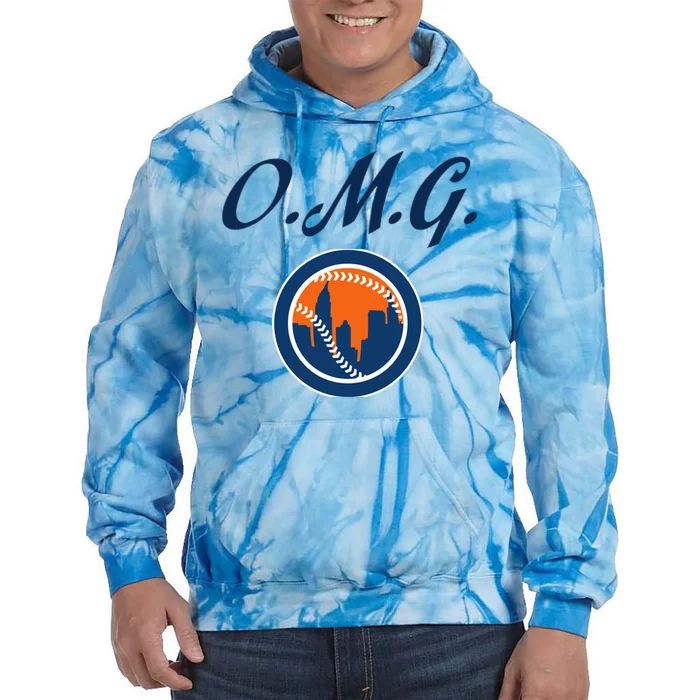 Baseball Omg Tie Dye Hoodie