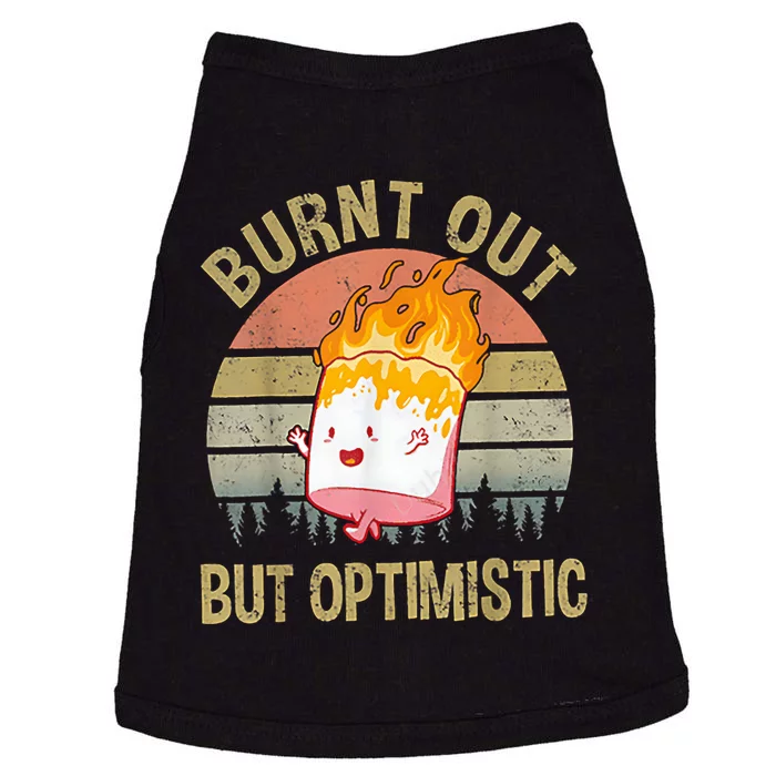 Burnt Out But Optimistic Retro Vintage Sunset Doggie Tank