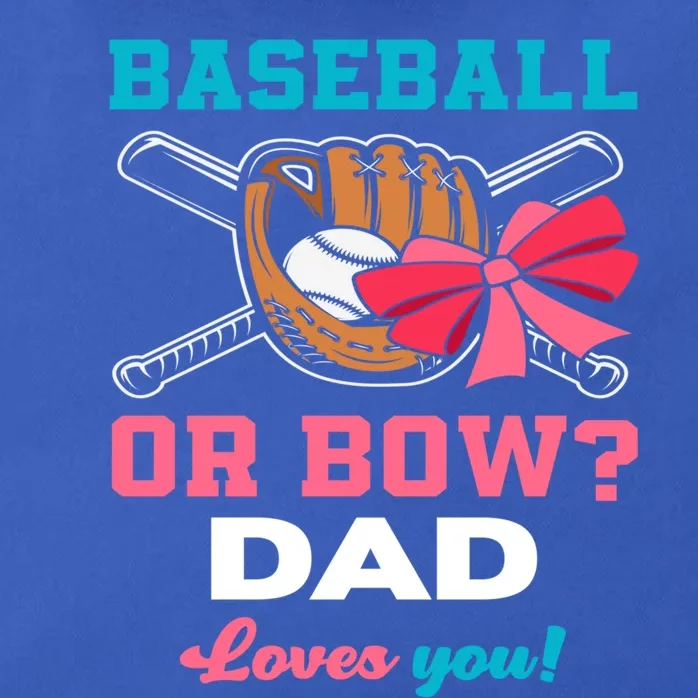 Baseball Or Bows Dad Announcet Gender Reveal Gift Zip Tote Bag