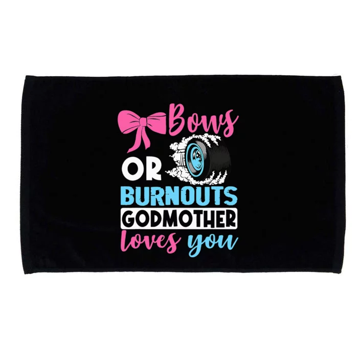 Burnouts or Bows Godmother loves you Gender Reveal party Microfiber Hand Towel