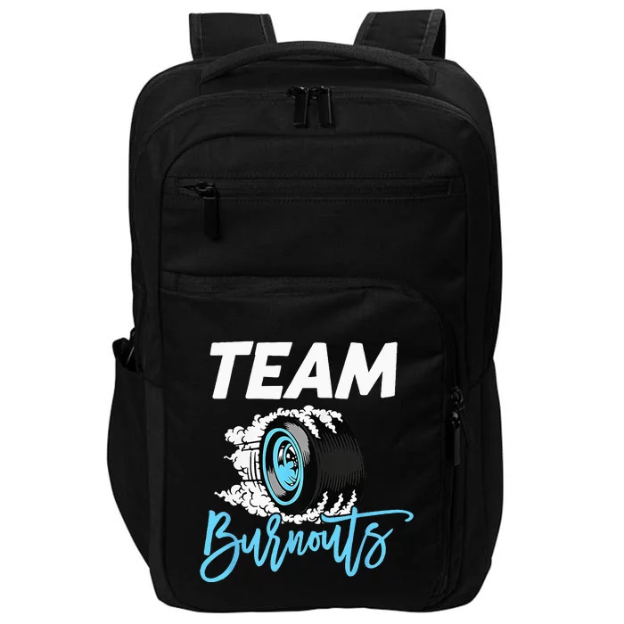 Burnouts Or Bows Team Boy Team Girl Gender Reveal Impact Tech Backpack