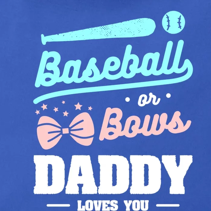 Baseball Or Bows Daddy Loves You Announcet Gift Zip Tote Bag