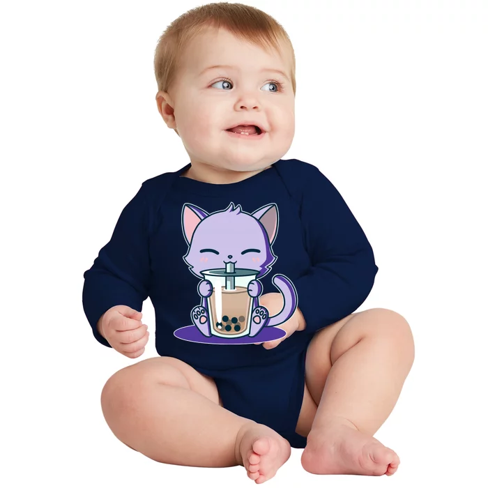 Boba Kitty Baby Long Sleeve Bodysuit