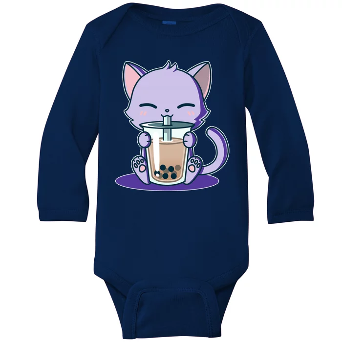 Boba Kitty Baby Long Sleeve Bodysuit