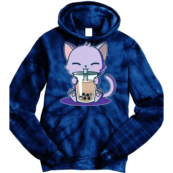 Boba Kitty Tie Dye Hoodie