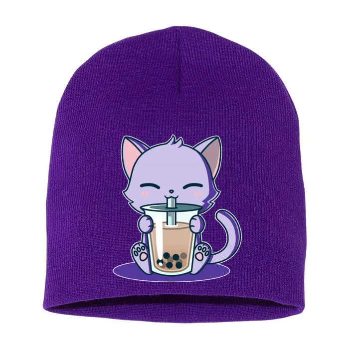 Boba Kitty Short Acrylic Beanie