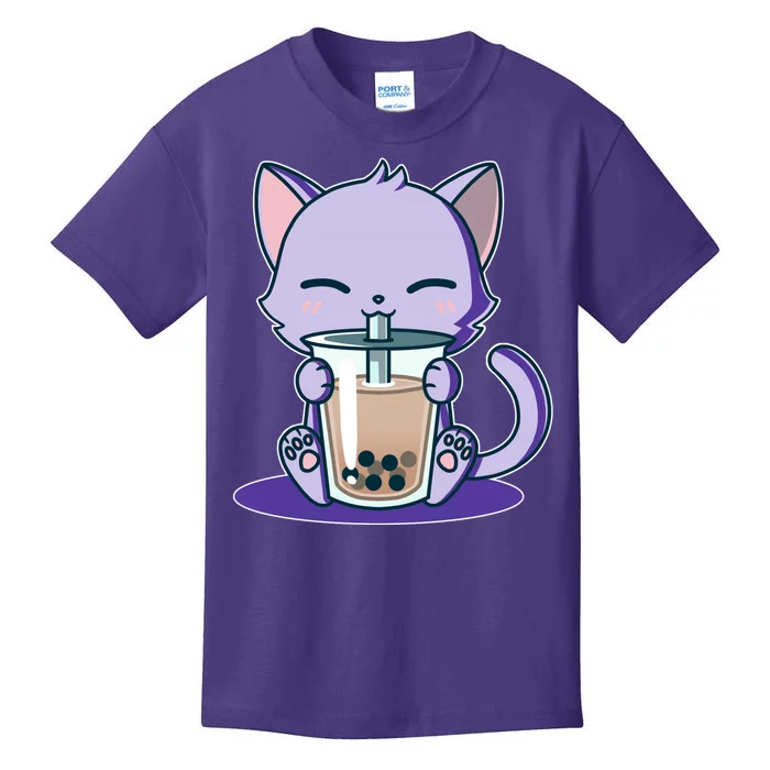 Boba Kitty Kids T-Shirt