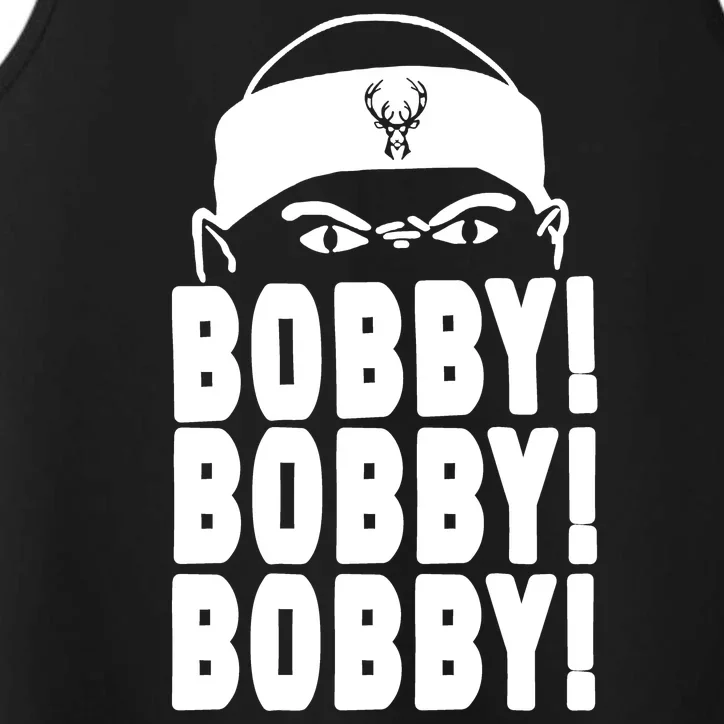 Bobby Bobby Bobby Milwaukee Basketball Performance Tank