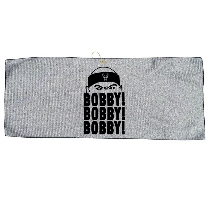 Bobby Bobby Bobby Milwaukee Basketball Large Microfiber Waffle Golf Towel