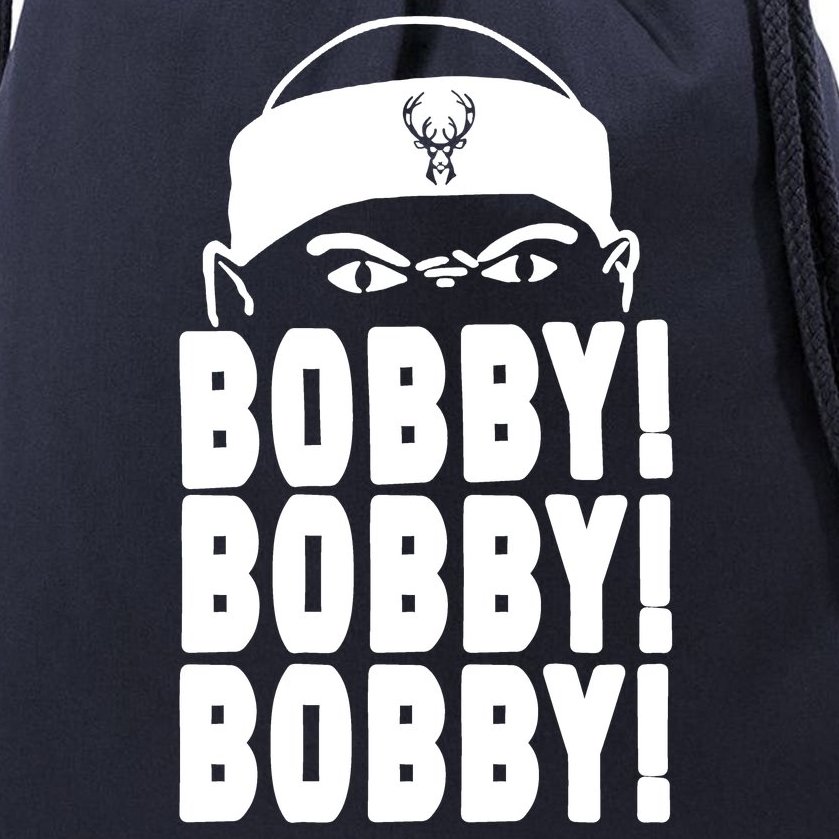 Bobby Bobby Bobby Milwaukee Basketball Drawstring Bag