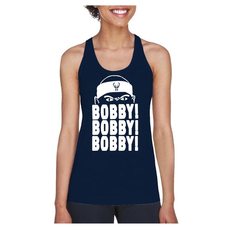 Bobby Bobby Bobby Milwaukee Basketball Women's Racerback Tank