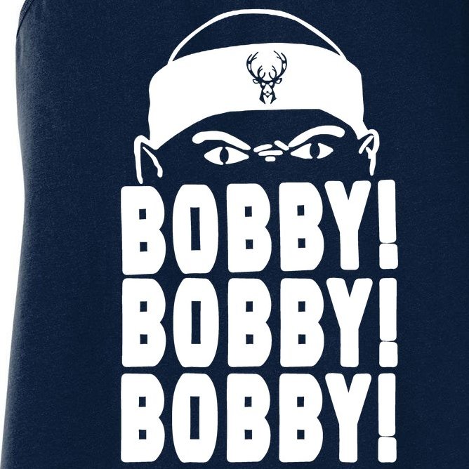 Bobby Bobby Bobby Milwaukee Basketball Women's Racerback Tank