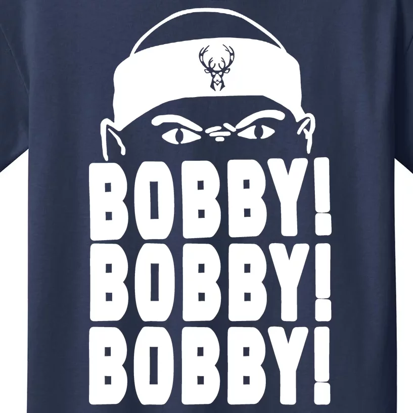 Bobby Bobby Bobby Milwaukee Basketball Kids T-Shirt