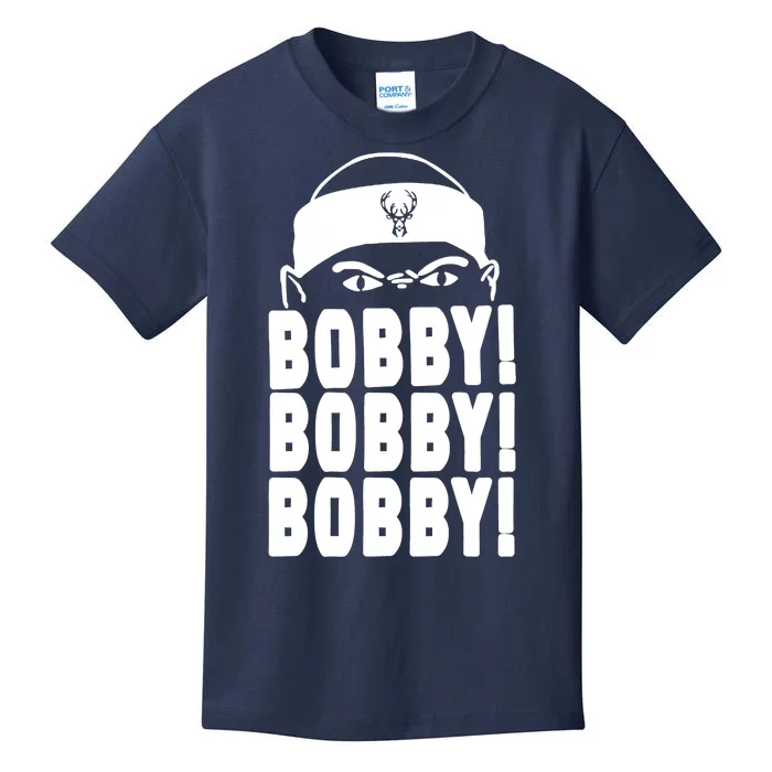 Bobby Bobby Bobby Milwaukee Basketball Kids T-Shirt