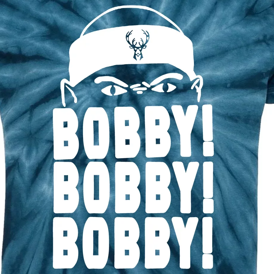 Bobby Bobby Bobby Milwaukee Basketball Kids Tie-Dye T-Shirt