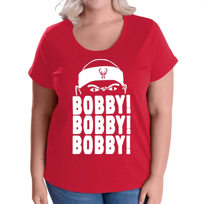Bobby Bobby Bobby Milwaukee Basketball Women's Plus Size T-Shirt