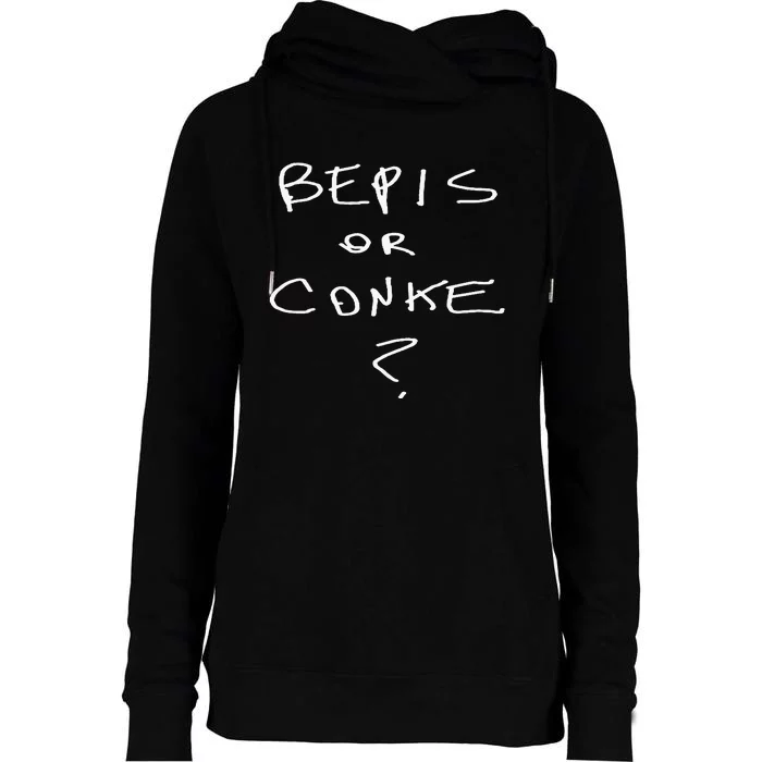 Bepis Or Conke Womens Funnel Neck Pullover Hood