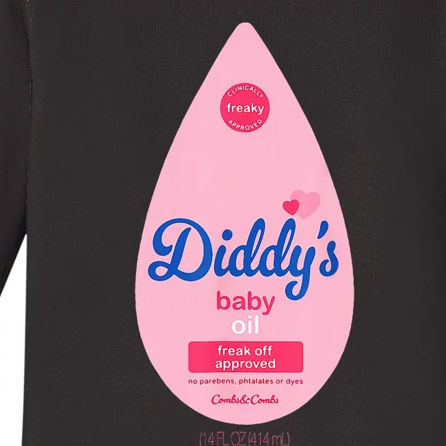 Baby Oil Costume Funny Bottle For Halloween Baby Long Sleeve Bodysuit