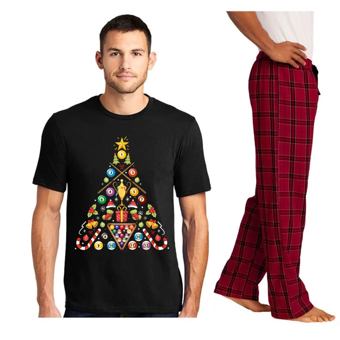 Billiard Ornat Christmas Tree Hockey Lover Xmas Gift Pajama Set