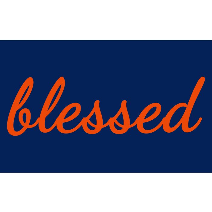 Blessed Orange Christian Bumper Sticker