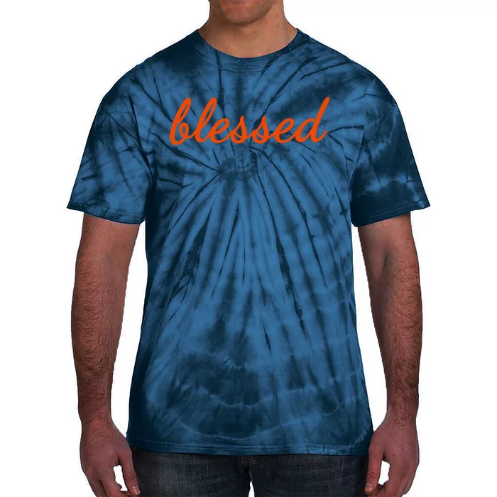 Blessed Orange Christian Tie-Dye T-Shirt