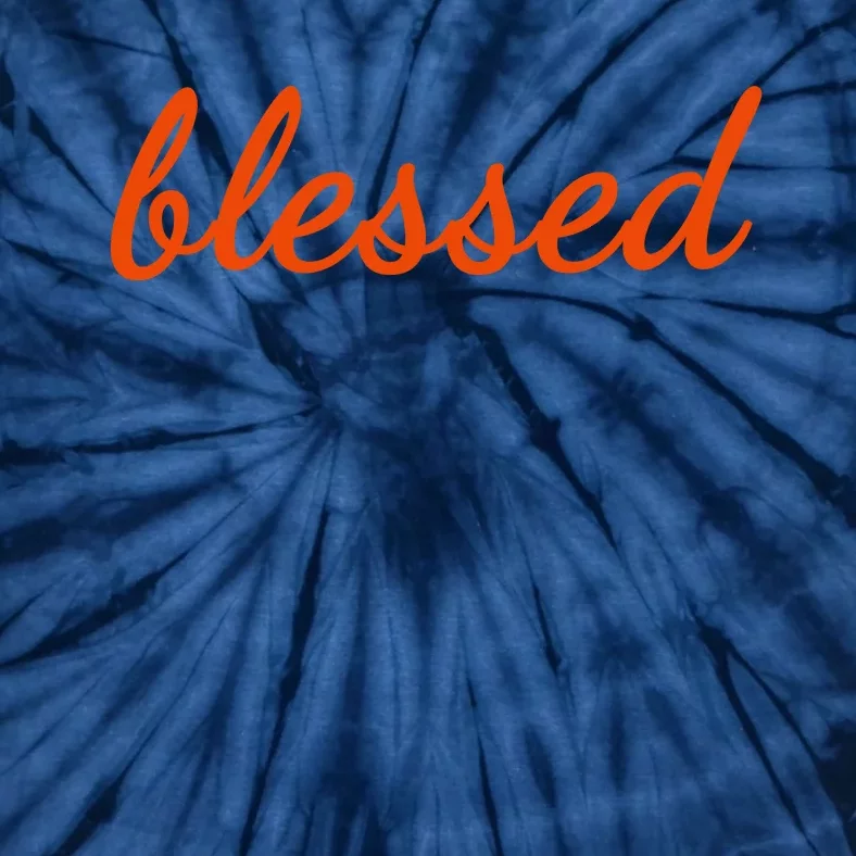 Blessed Orange Christian Tie-Dye T-Shirt