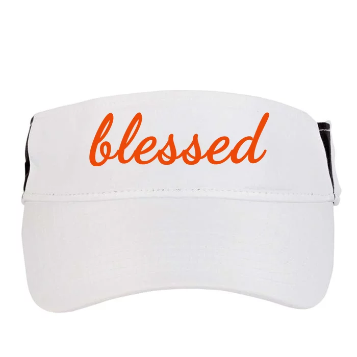 Blessed Orange Christian Adult Drive Performance Visor