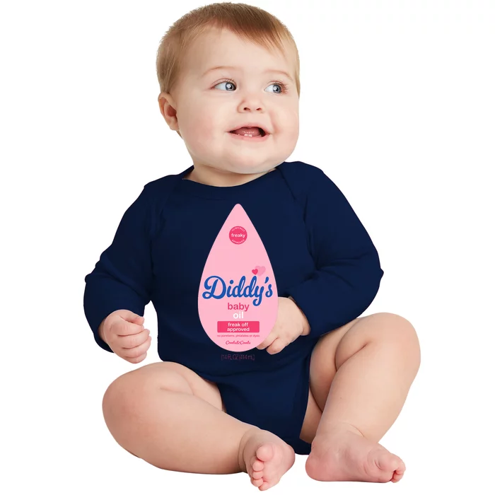 Baby Oil Costume Funny Bottle For Halloween Baby Long Sleeve Bodysuit