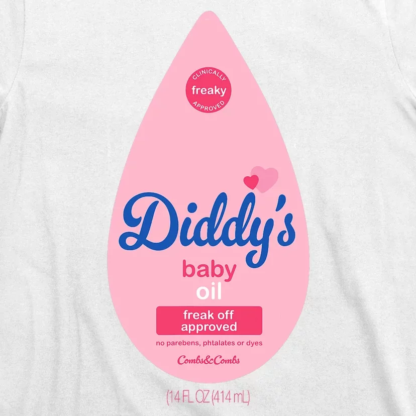 Baby Oil Costume Funny Bottle For Halloween T-Shirt