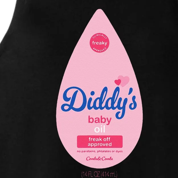 Baby Oil Costume Funny Bottle For Halloween Ladies Tri-Blend Wicking Tank