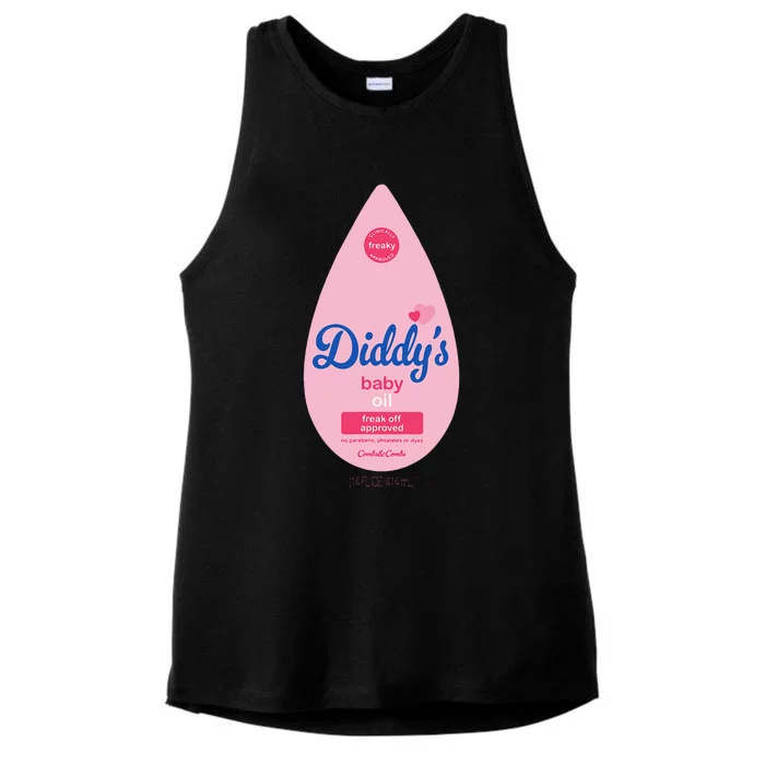 Baby Oil Costume Funny Bottle For Halloween Ladies Tri-Blend Wicking Tank