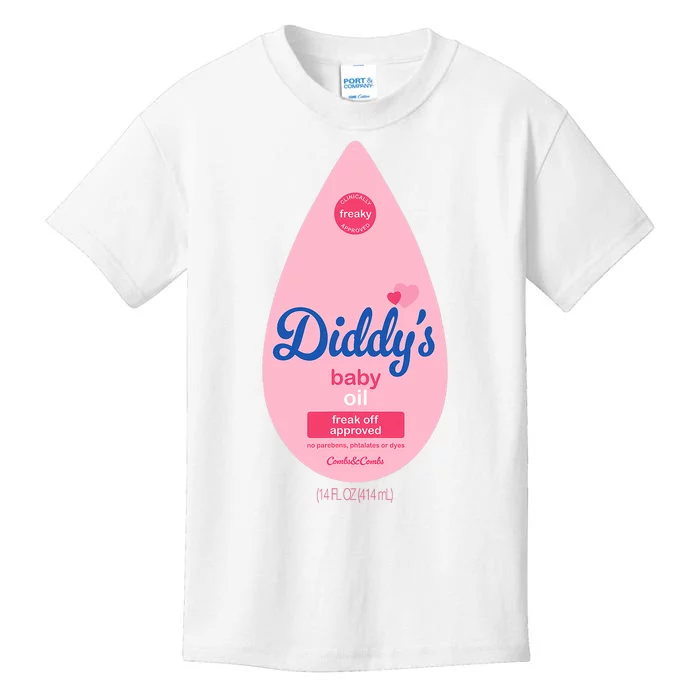 Baby Oil Costume Funny Bottle For Halloween Kids T-Shirt