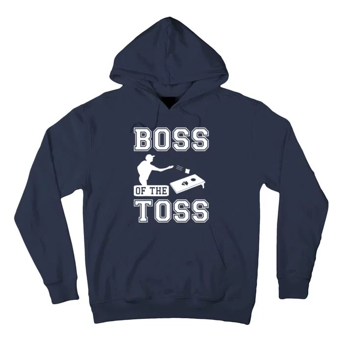 Boss Of Cornhole Game Tall Hoodie