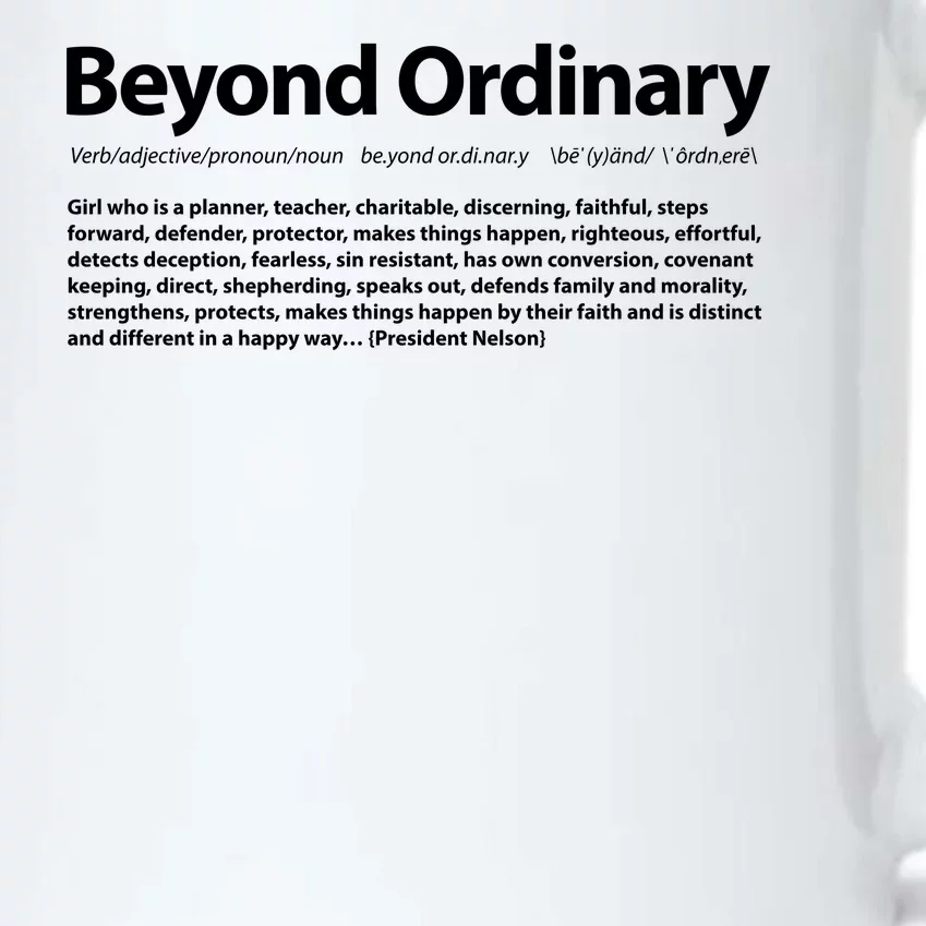 Beyond Ordinary Definition Black Color Changing Mug