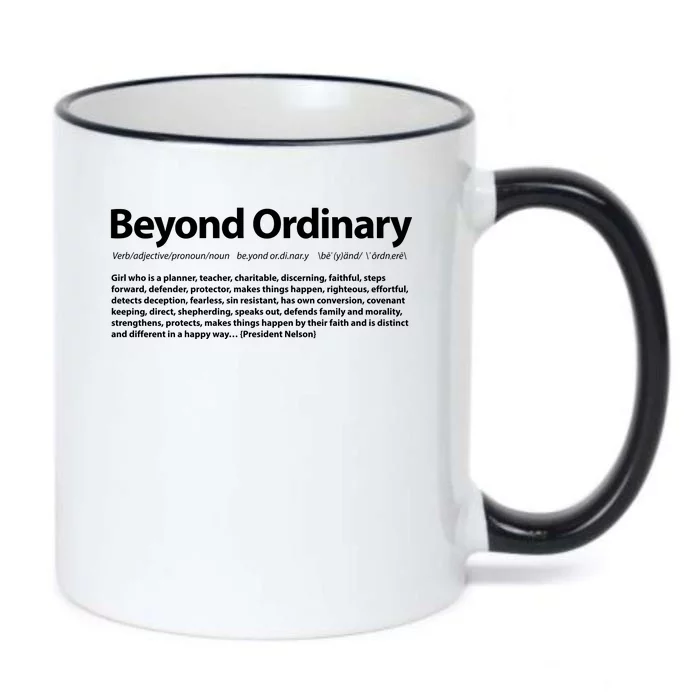 Beyond Ordinary Definition Black Color Changing Mug