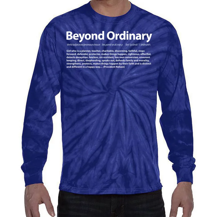 Beyond Ordinary Definition Tie-Dye Long Sleeve Shirt