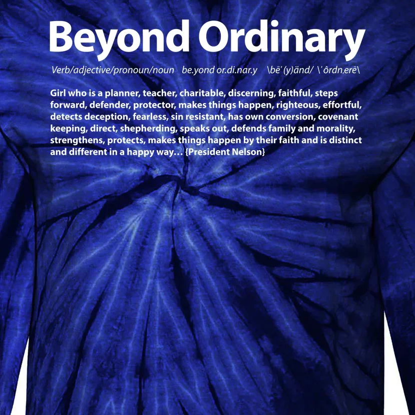 Beyond Ordinary Definition Tie-Dye Long Sleeve Shirt