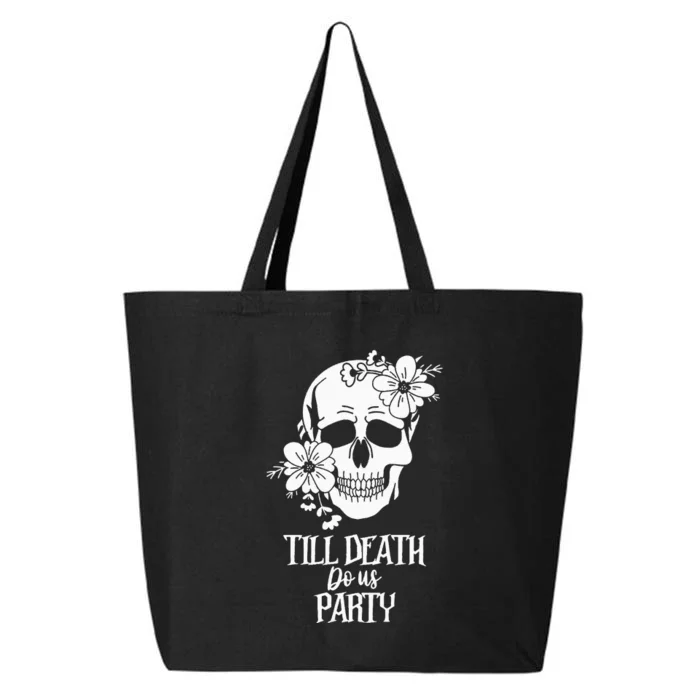 Bride or Die Skull Halloween Gothic Style Bachelorette Party 25L Jumbo Tote