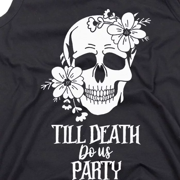 Bride or Die Skull Halloween Gothic Style Bachelorette Party Tank Top